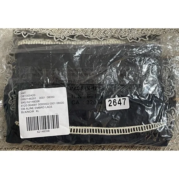 Anthropologie Embroidered Lace Skirt Black NWT Size XL - Picture 10 of 12